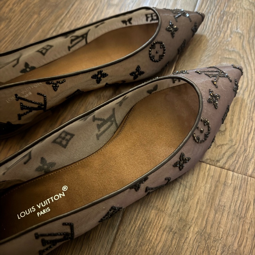 Louis Vuitton Gala Brown Flats - Picture 7 of 8
